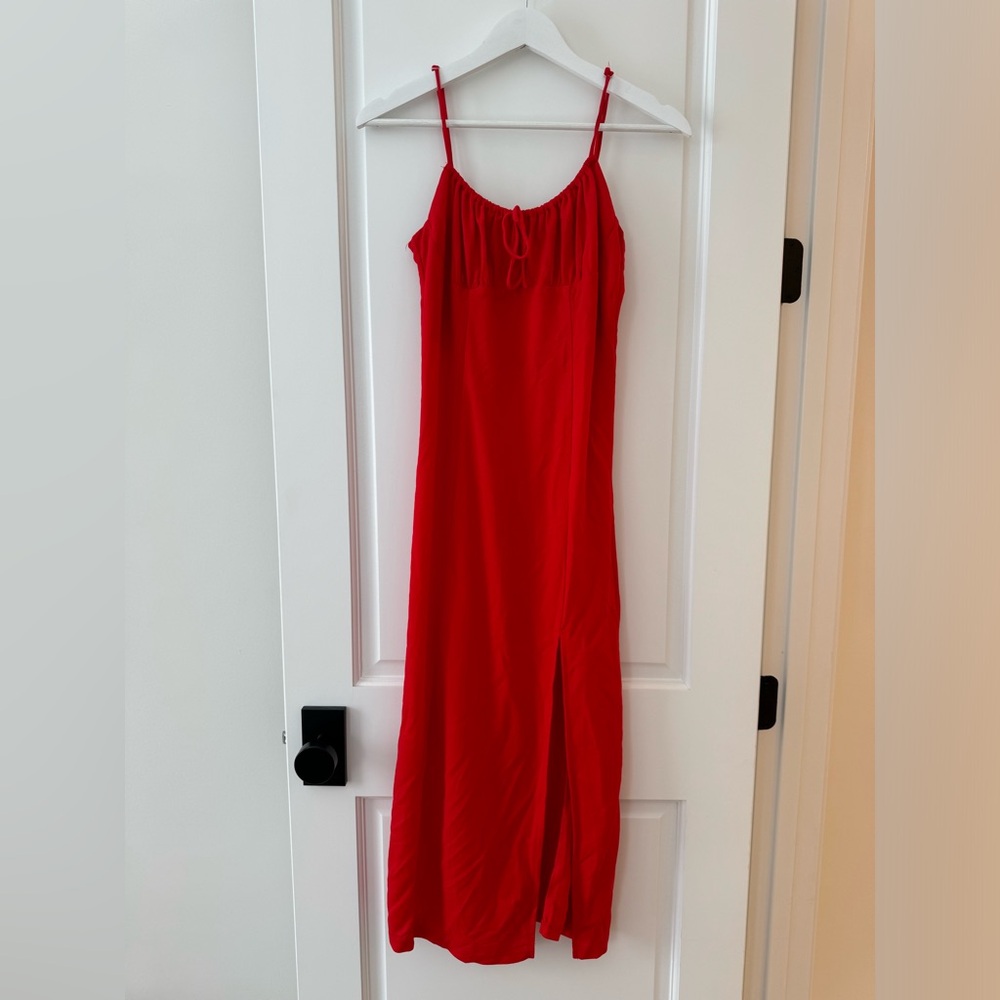 Long Red Mango Dress - Never Worn